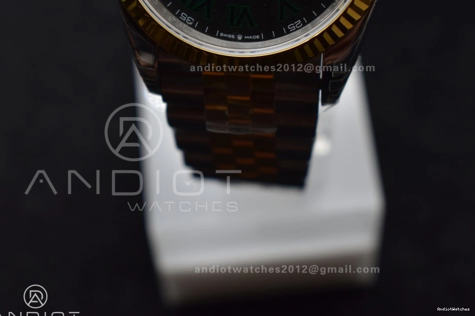 1:1 VS 36 904L Jubilee on DateJust Gray Marker ModernLook Steel VSF Best Roman SS RG Dial 578 Edition 126231 Bracelet Green 0725